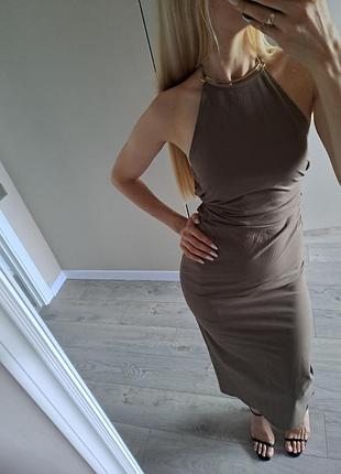 Платье платье zara с открытой спиной