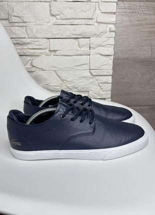 Чоловічі шкіряні кеди lacoste lacoste esparre bl 1 cma 42р(27 см)