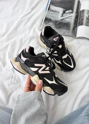 Женские кроссовки черные легкие удобные new balance 9060
