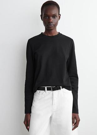Лонгслів жіночий cos clean cut regular long-sleeved t-shirt / l