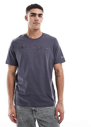 Новая футболка champion (champion t-shirt in grey) c европы m