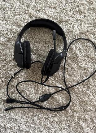 Навушники  onikuma k20 black 40 мм динаміки 3.5 мм usb провідні  для ігор та мультимедіа