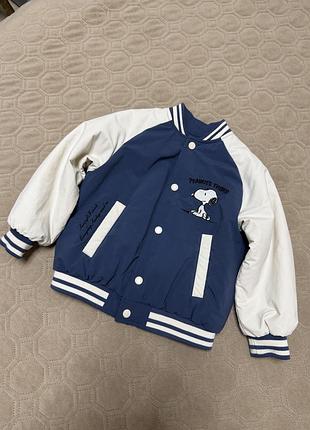 Бомбер  куртка zara snoopy