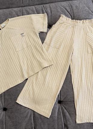 Костюм бежевий zara 152 см 11-12 років
