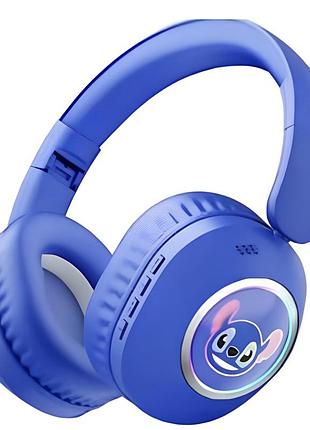 Беспроводные наушники стич kt-100 с bluetooth и мультяшным дизайном ∙ наушники стич kt-100 для музыки и звонков