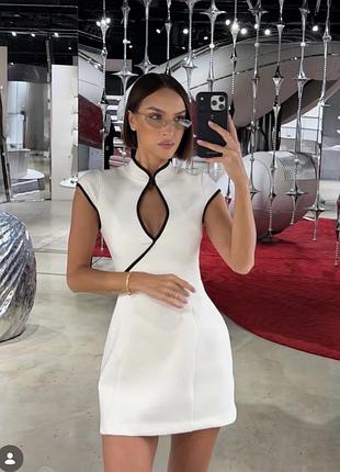 Сукня міні біла коротка zara