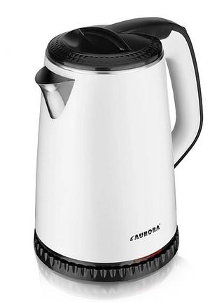 Электрический чайник aurora au-3511, 1.8 л · белый