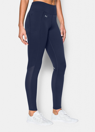 Женские компрессионные леггинсы under armour heatgear спортивные лосины с карманами