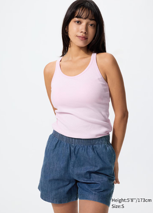 Бавовняні легкі шорти джинсові uniqlo s