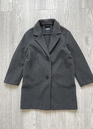 Круте пальто бойфренд оверсайс zara 8-9 років