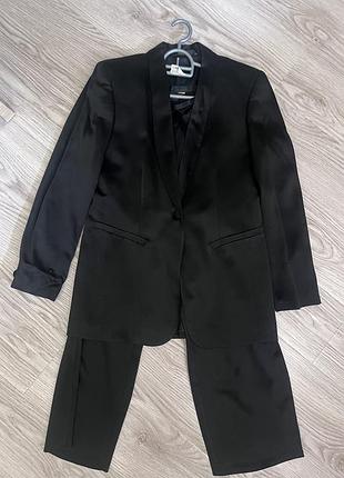 🖤 класичний жіночий брючний костюм marks & spencer