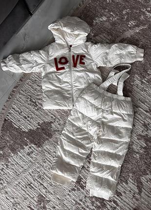 Зимовий комбінезон moncler на дівчинку 92