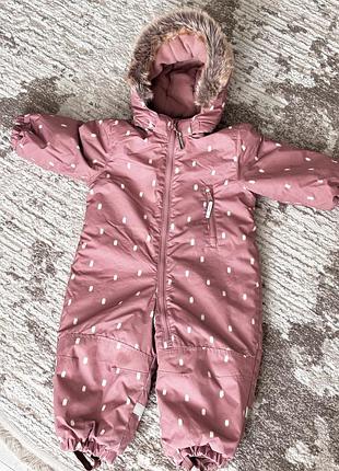 Зимовий комбінезон на дівчинку h&m 86-92