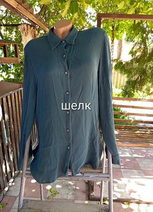 Очень красивая блуза  из тяжёлого натурального шелка бренда august silk