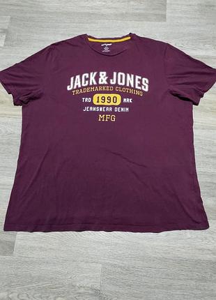 Мужская футболка jack & jones , размер 4xl-5xl .