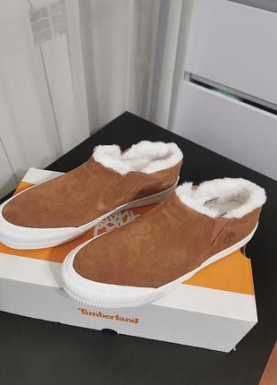 Кожаная новые женские слипоны, кеды timerland