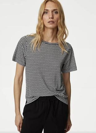 Футболка m&s льон модал