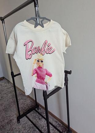 Футболка бежева barbie барбі 4-5