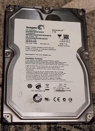 0% нерабочий hdd 3.5 2 тб seagate barracuda lp 5900 жесткий диск st32000542as сигейт
