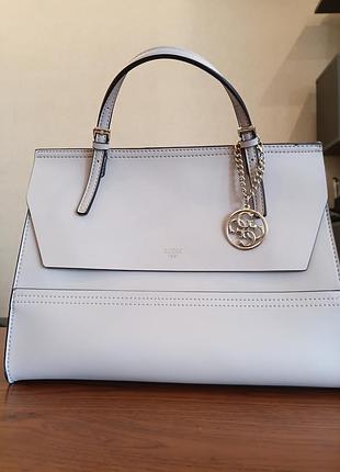 Сумка жіноча guess світло-сіра
