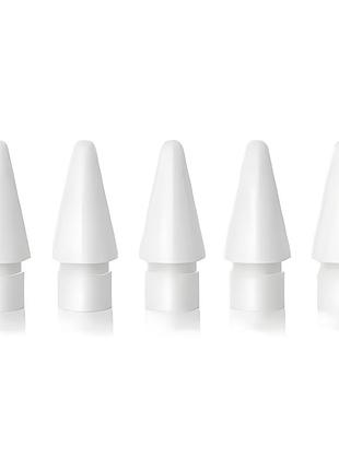 Змінні наконечники для apple pencil 1/2 покоління 5 шт.