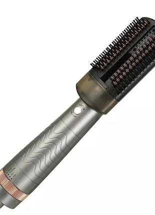 Расческа-фен hair steam brush infrared+spray hotaircomb 3в1 ∙ випрямляч і фен hair steam brush для волосся