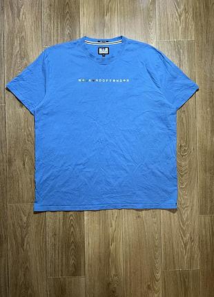 Футболка weekend offender синя з принтом xxl