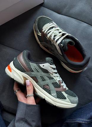 Стильные женские кроссовки asics gel-1130 khaki brown grey