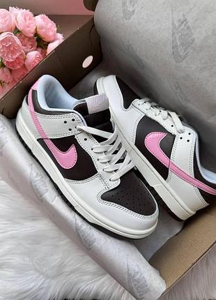 Dunk low pink/brown