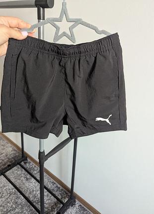 Шорты тонкие черные 7-8 puma спортивные
