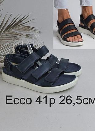 Кожаные легкие босоножки ecco