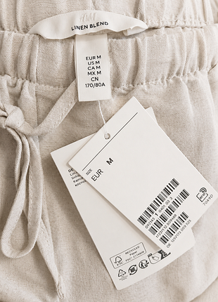 Льняные шорты h&amp;m 2