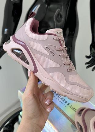 Популярні стильні кросівки сіточка skechers tres-air