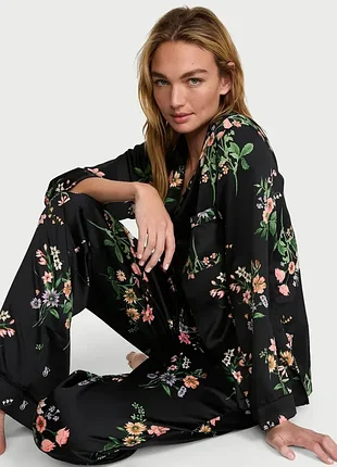 Сатинова піжамка victoria’s secret оригінал піжама вікторія сікрет розмір xs