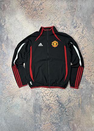Вінтажна олімпійка вітровка adidas manchester united розмір s