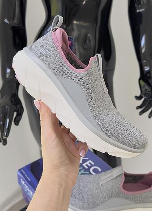 Практичные  и комфортные кроссовки слипоны skechers d'lux walker 2.0