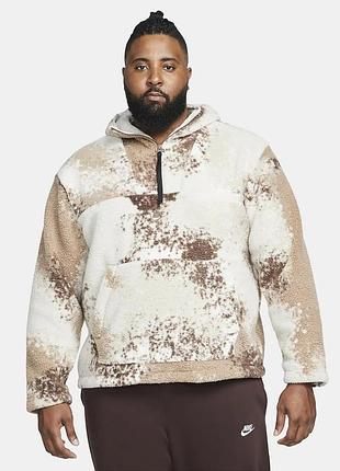 Худі чоловіче nike mens 1/2-zip hoodie white/beige dd5009-072