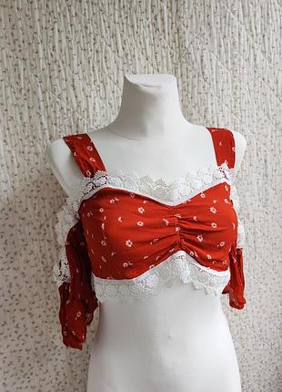 Винтажный топик корсетный топ ретро винтаж y2k lolita dollskill лолита корсет топ майка
