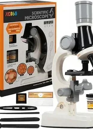 Микроскоп детский с зумом scientific microscope
