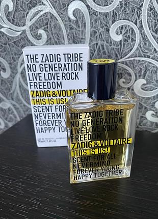 Туалетна вода zadig & voltaire this is us! 50 мл