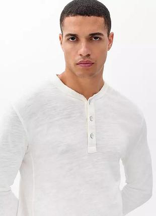 Лонгслів чоловічий хенлі l.o.g.g. by h&m, білий, xl