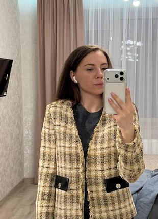 Твідовий жакет zara
