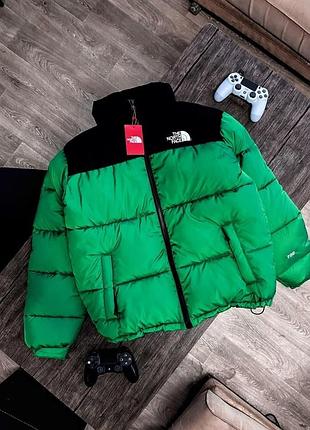 Мужская зимняя зеленая куртка пуховик тнф/the north face/tnf премиум качество хит сизона xl