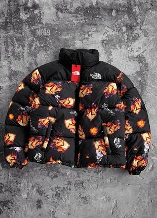 Чоловіча зимова куртка пуховик чорна тнф/the north face/tnf преміум якість на хлоцпя m