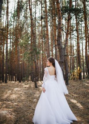 Белое свадебное платье/ весільна сукня2 фото