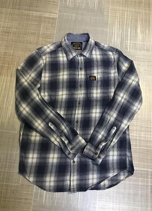 Superdry copper label💙м/ua 48/ сорочка бавовняна в клітинку оригінал💛чоловічий одяг