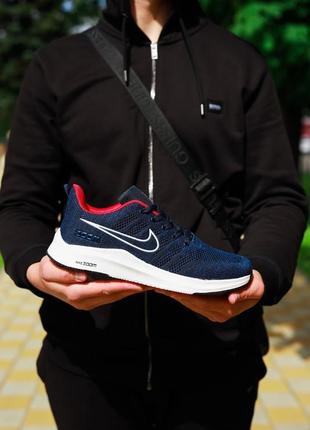 Nike presto blue red white, мужские кроссовки найк6 фото