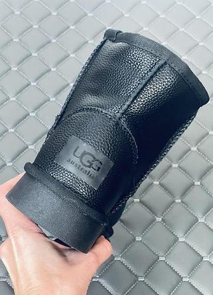 Кожаные мужские унисекс угги mini ugg leather шкіряні уггі 44