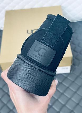 Ультра міні уги на платформі жіночі ugg ultra mini зима чорні