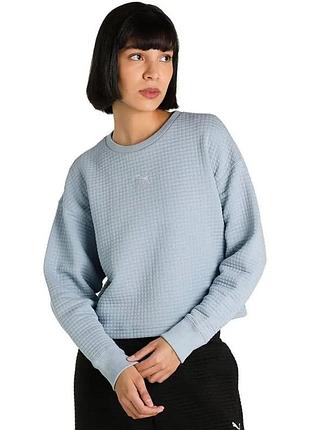 Женский свитшот puma classics quilted crewneck sweatshirt 535694-79